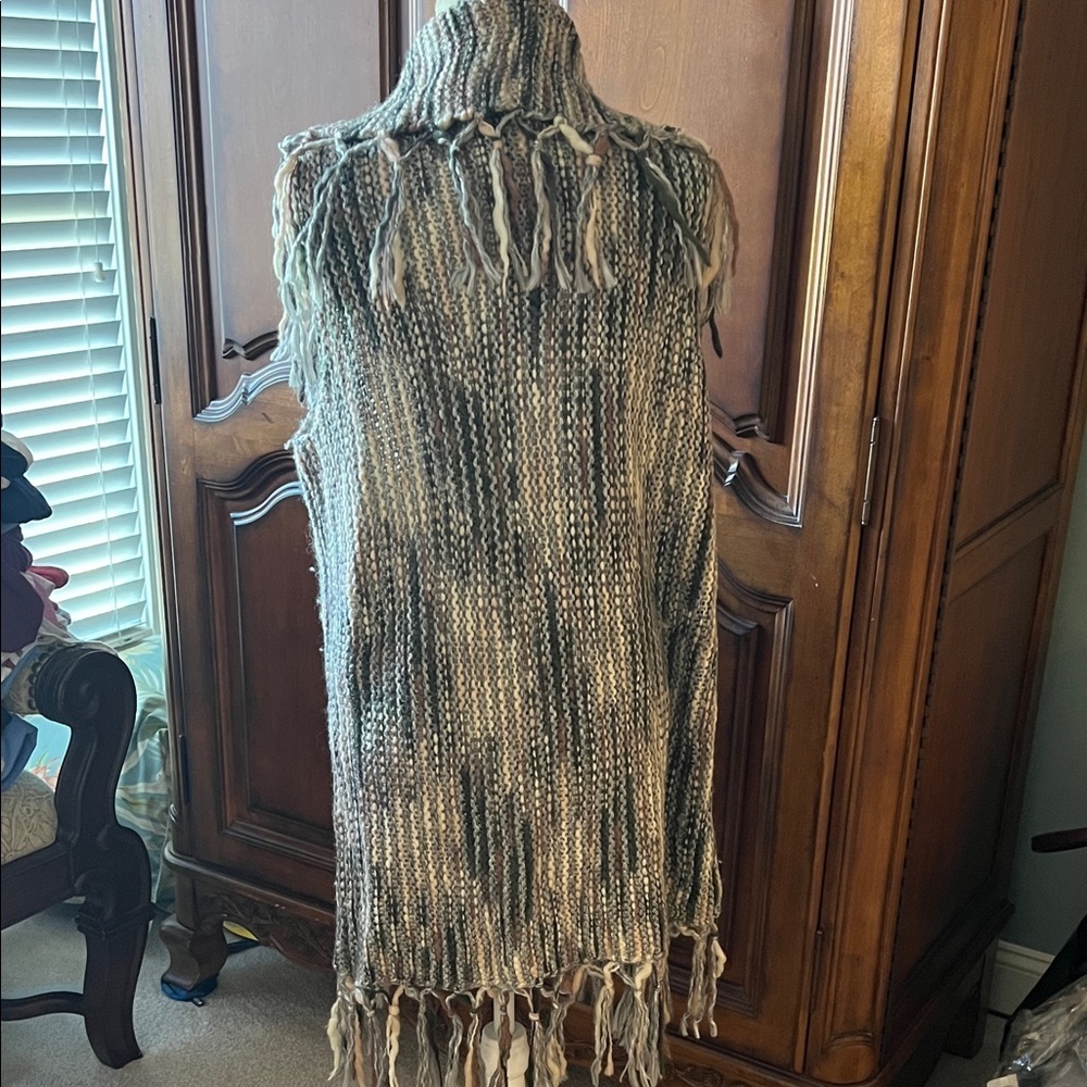 Chico's Multicolor Fringe Cardigan Sweater, Chicos 2 (12-14), EUC - Picture 2 of 6